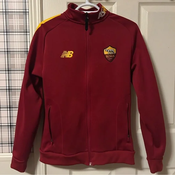 New Balance AS Roma Maroon Jacket - Picture 1 of 9